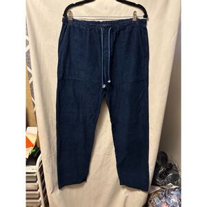 NWOT Industry Of All Nations Super Sweatpant Corduroy Indigo 12 SZ Large Cotton